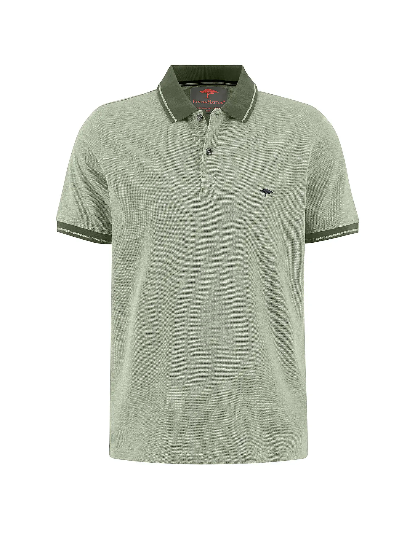 FYNCH HATTON | Poloshirt Casual Fit | olive